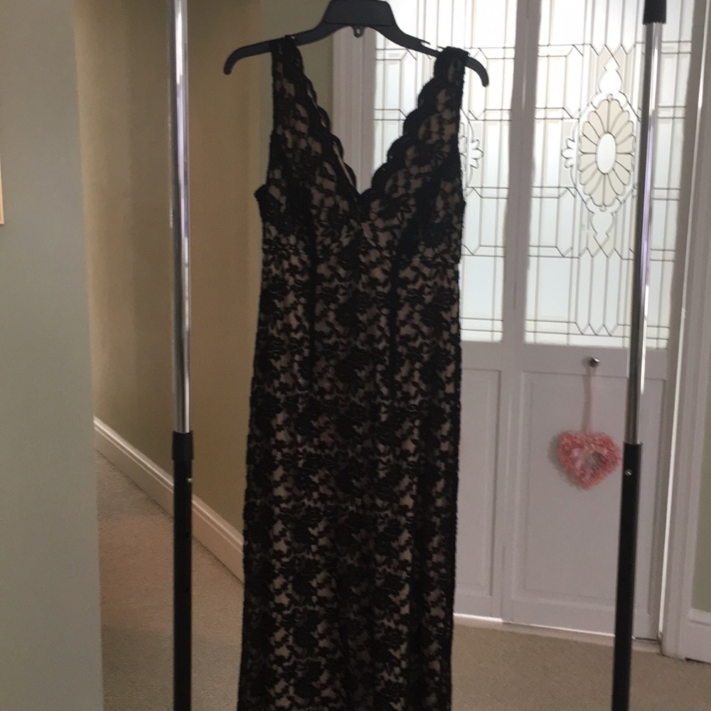 Black lace dress